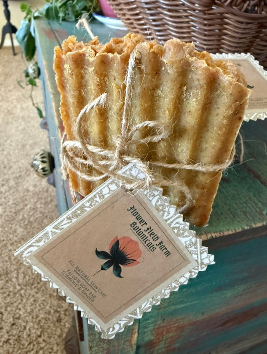 Ginger & Turmeric Tallow Soap Bar