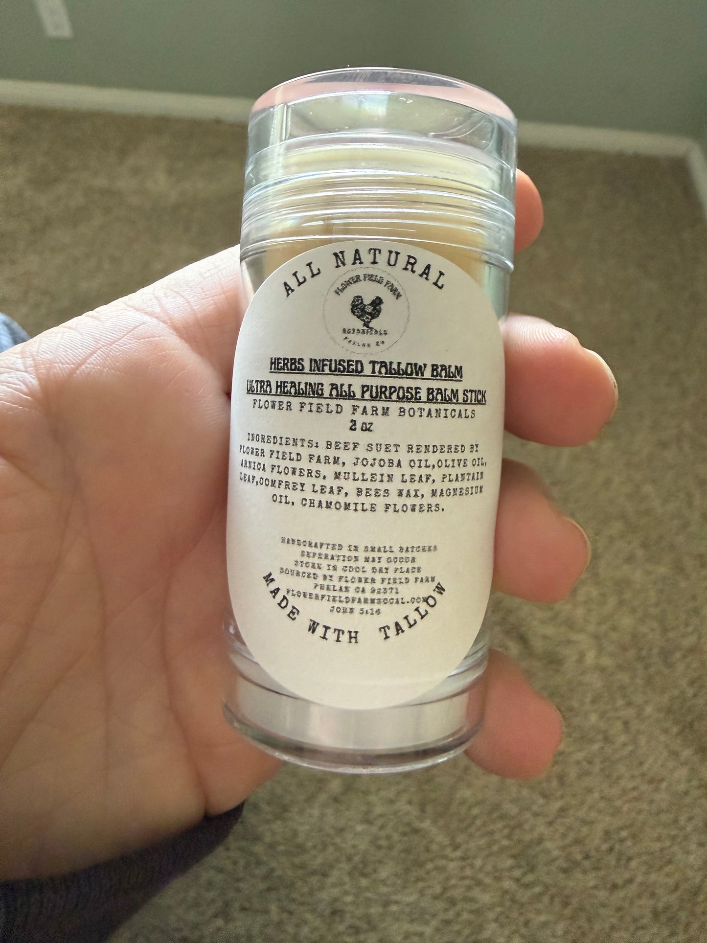 Herb Infused Tallow Balm + Magnesium & Arnica Flowers